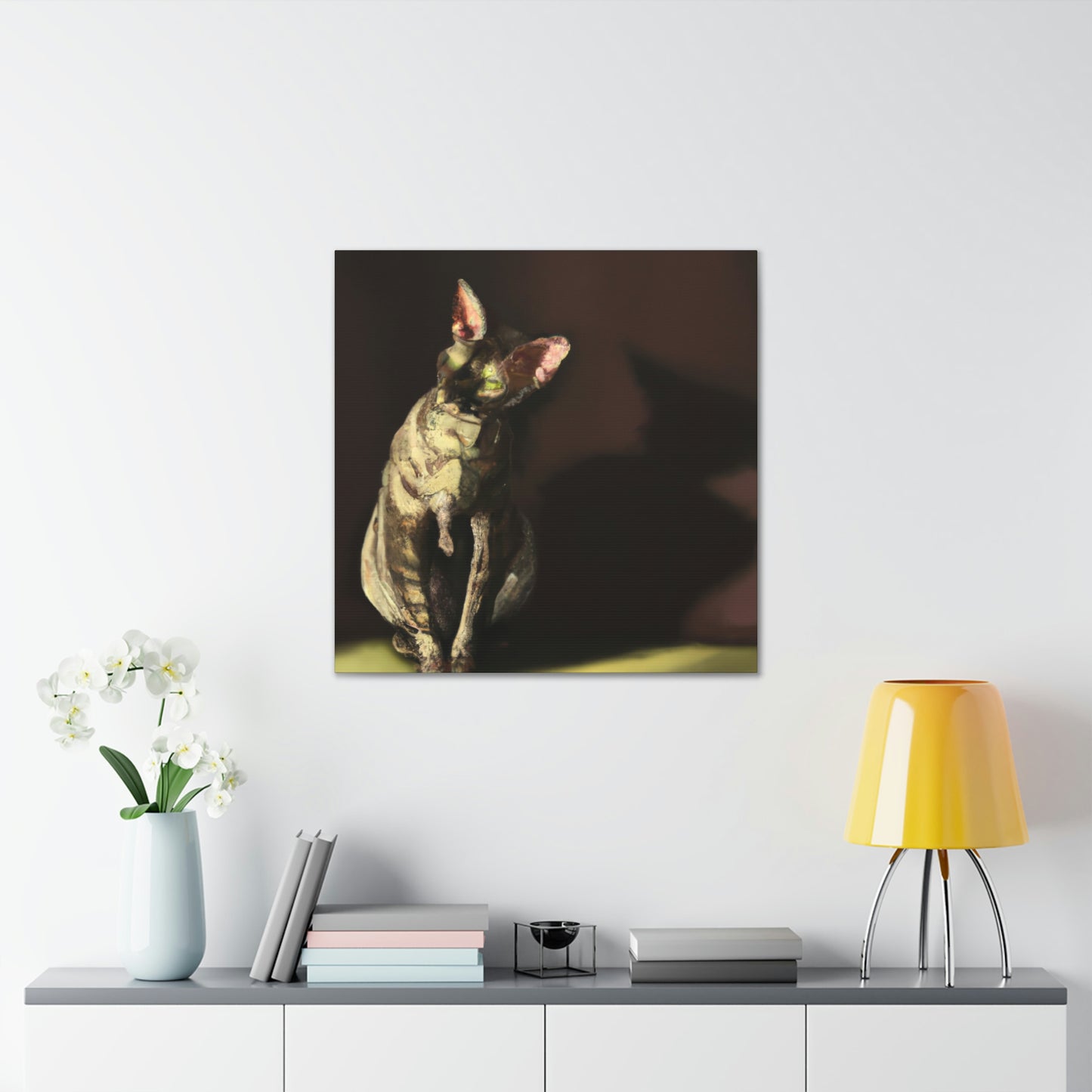 "Devon Rex Minimalism" - Canvas