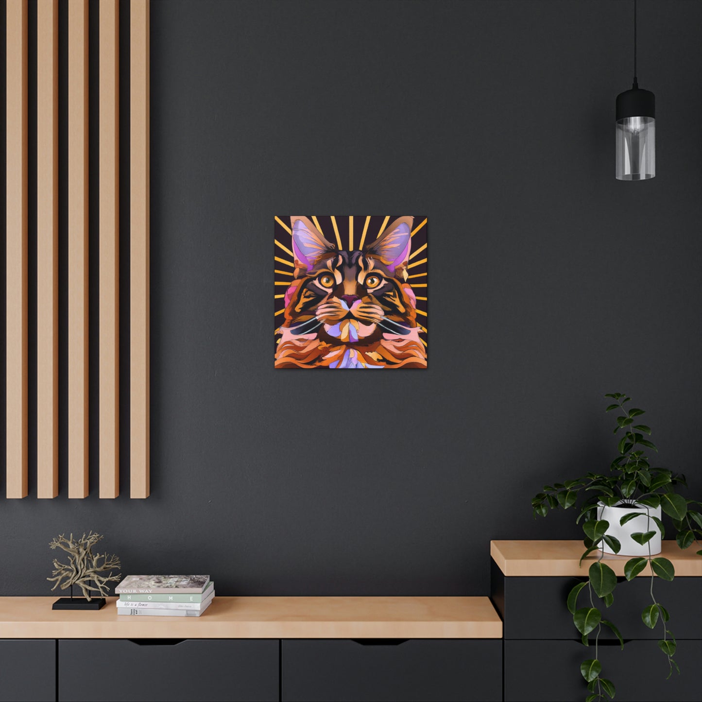 "Coon Cat Coiffure" - Canvas