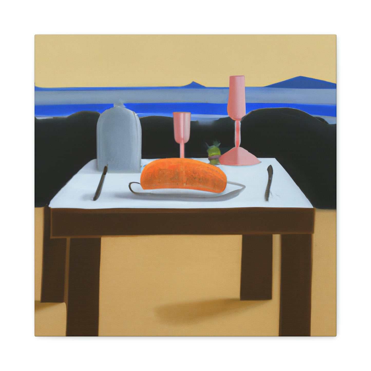 "Dinner Set Minimalism" - Canvas