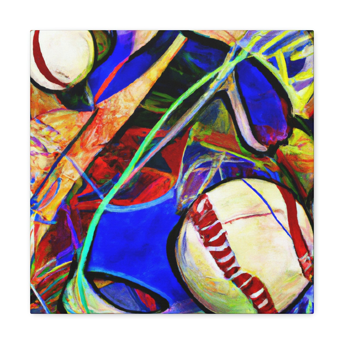 "Baseball: Expressionist Vision" - Canvas