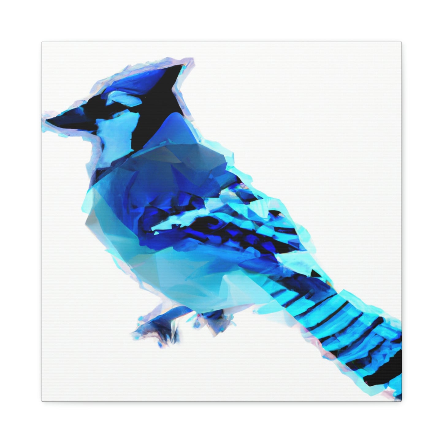 "Blue Jay Reflection Art" - Canvas