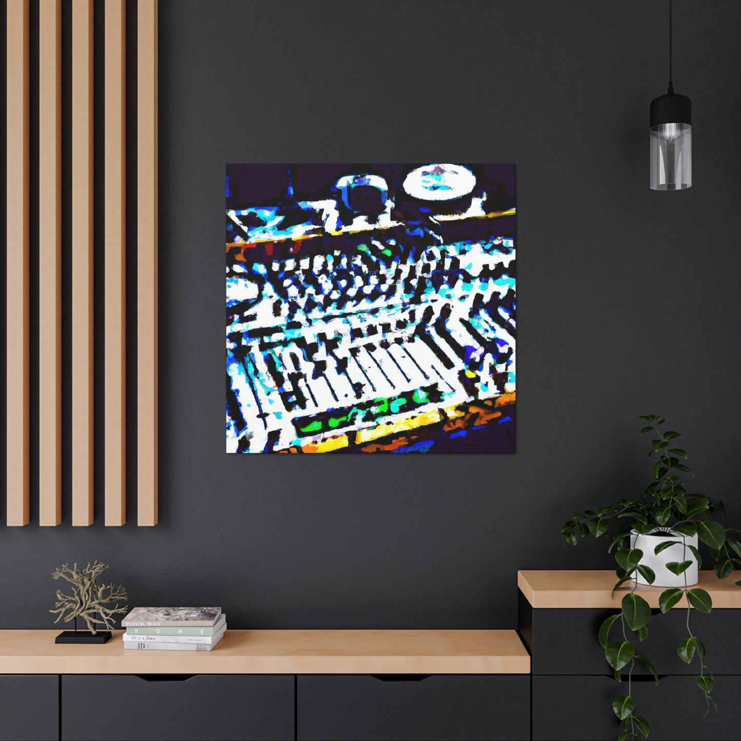 "Mixing Board Melodies" - Canvas