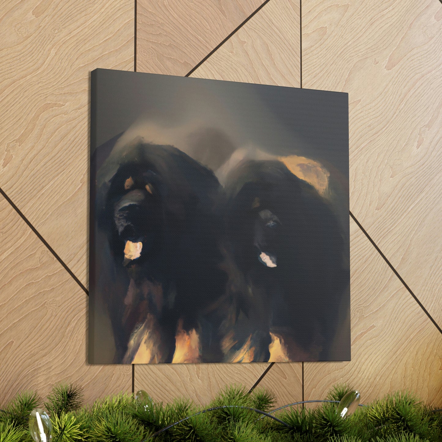 "Tibetan Mastiff Minimalism" - Canvas