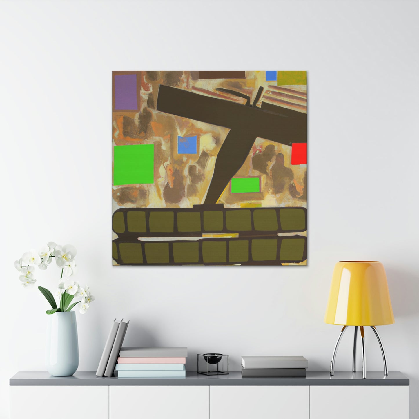 Gun-Fired Abstract Vision - Canvas