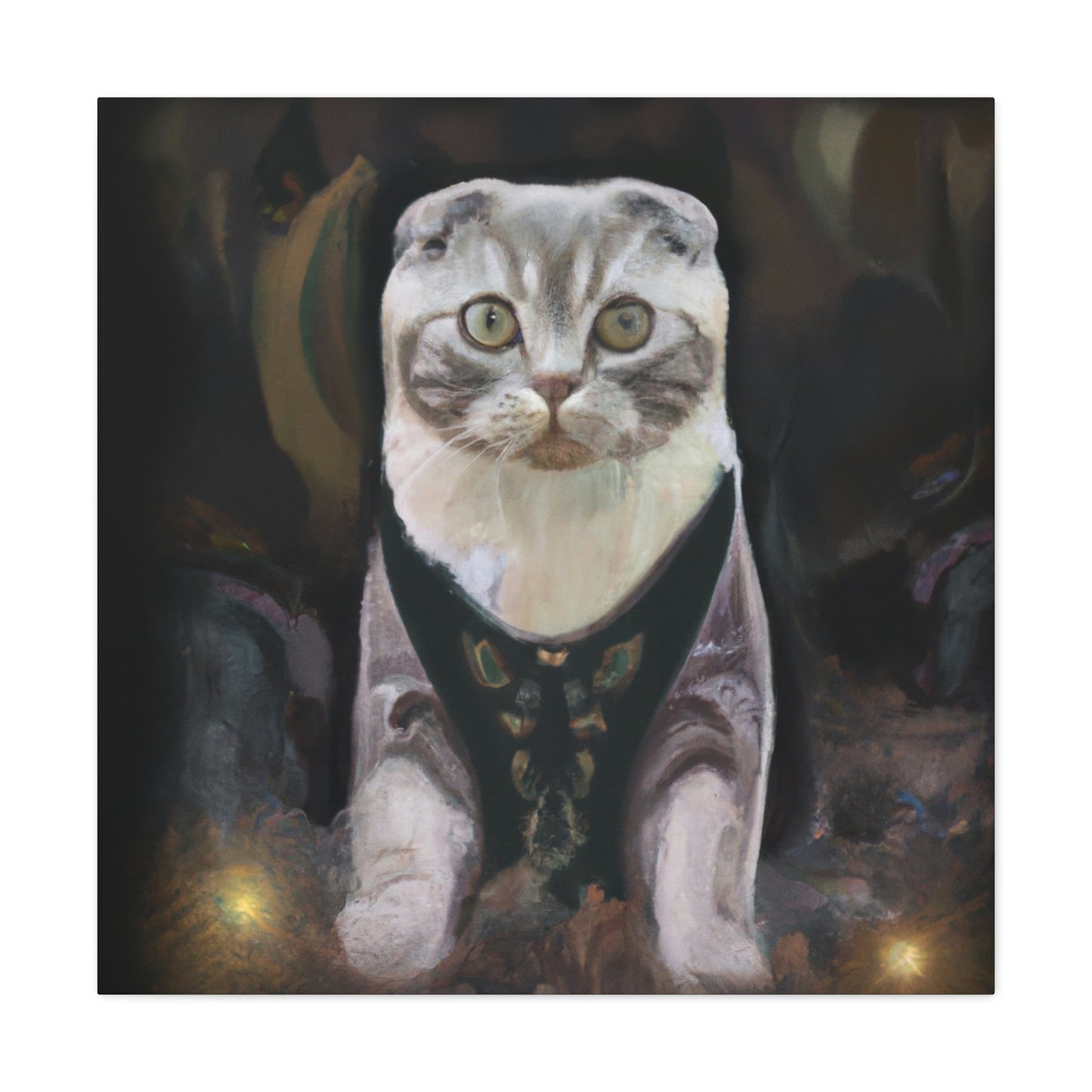 Feline Art Deco Splendor - Canvas