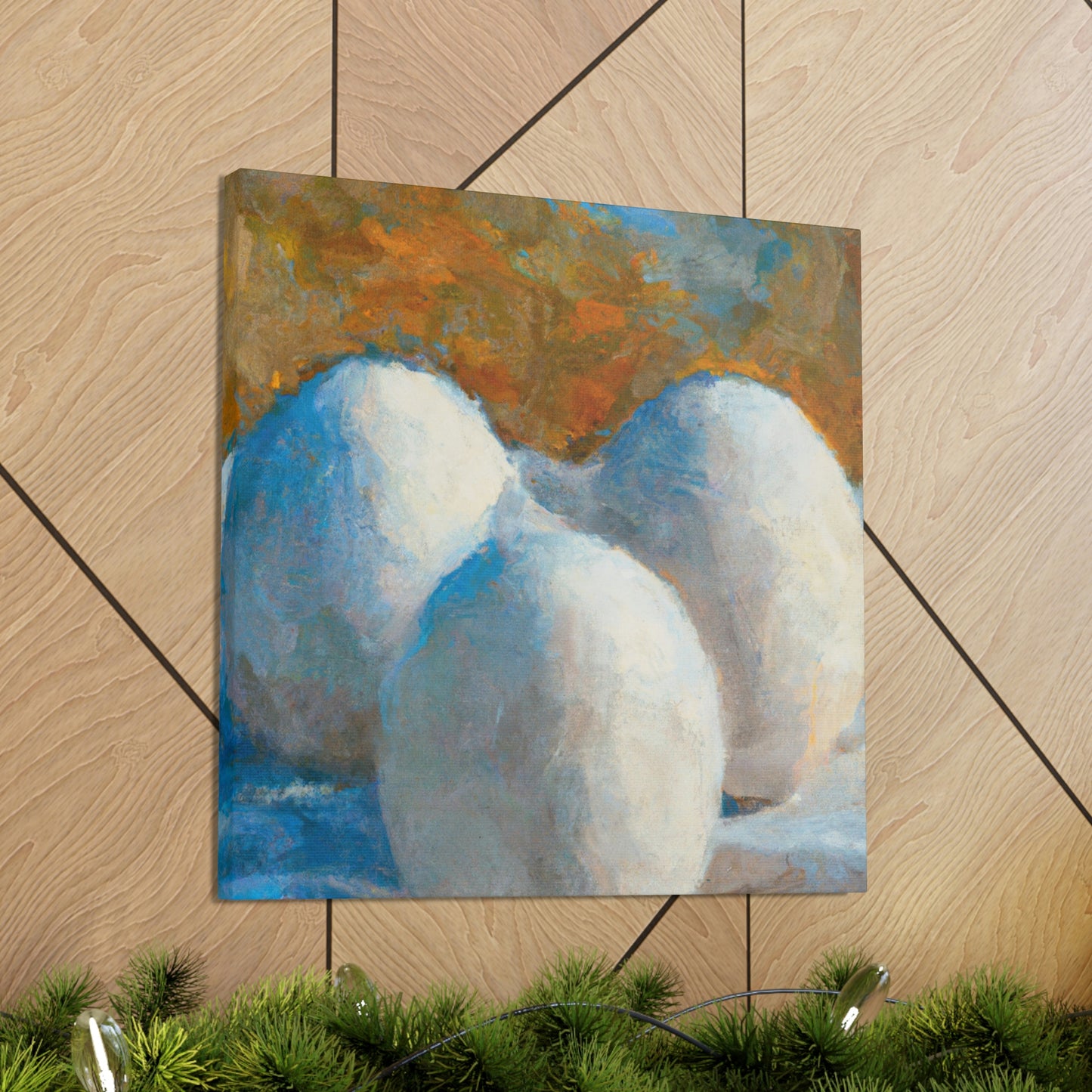 "Eggs in Celestial Bloom" - Canvas