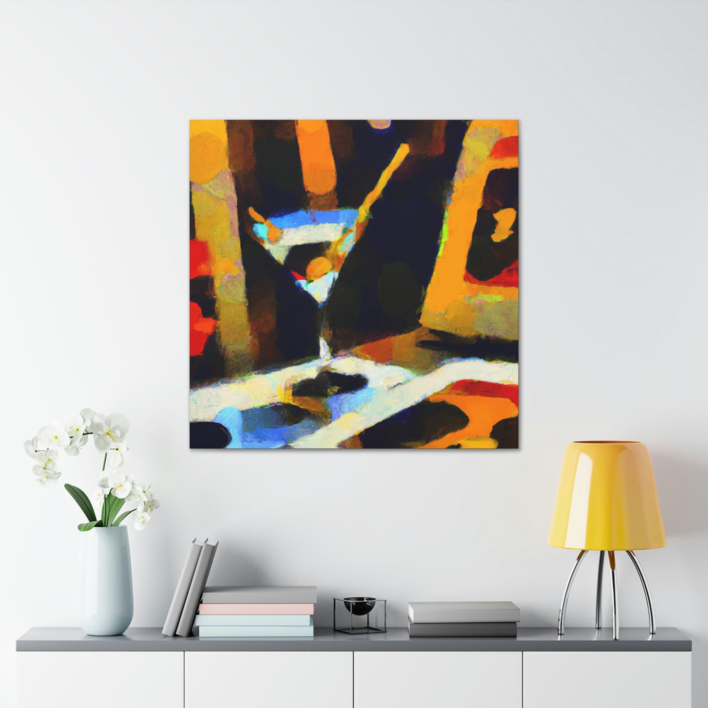 Martini Moment Illuminated - Canvas