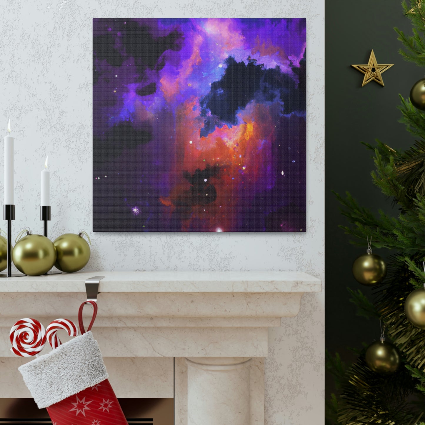 "A Cosmic Nebula Vision" - Canvas