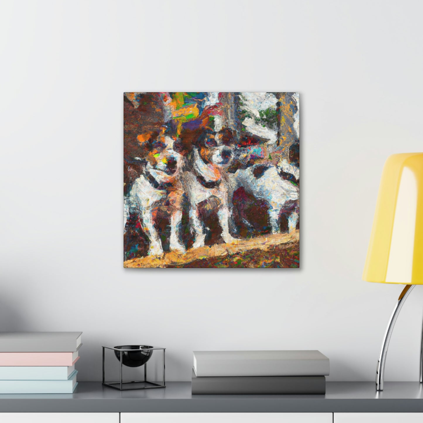 "Jack Russell's Freedom Play" - Canvas