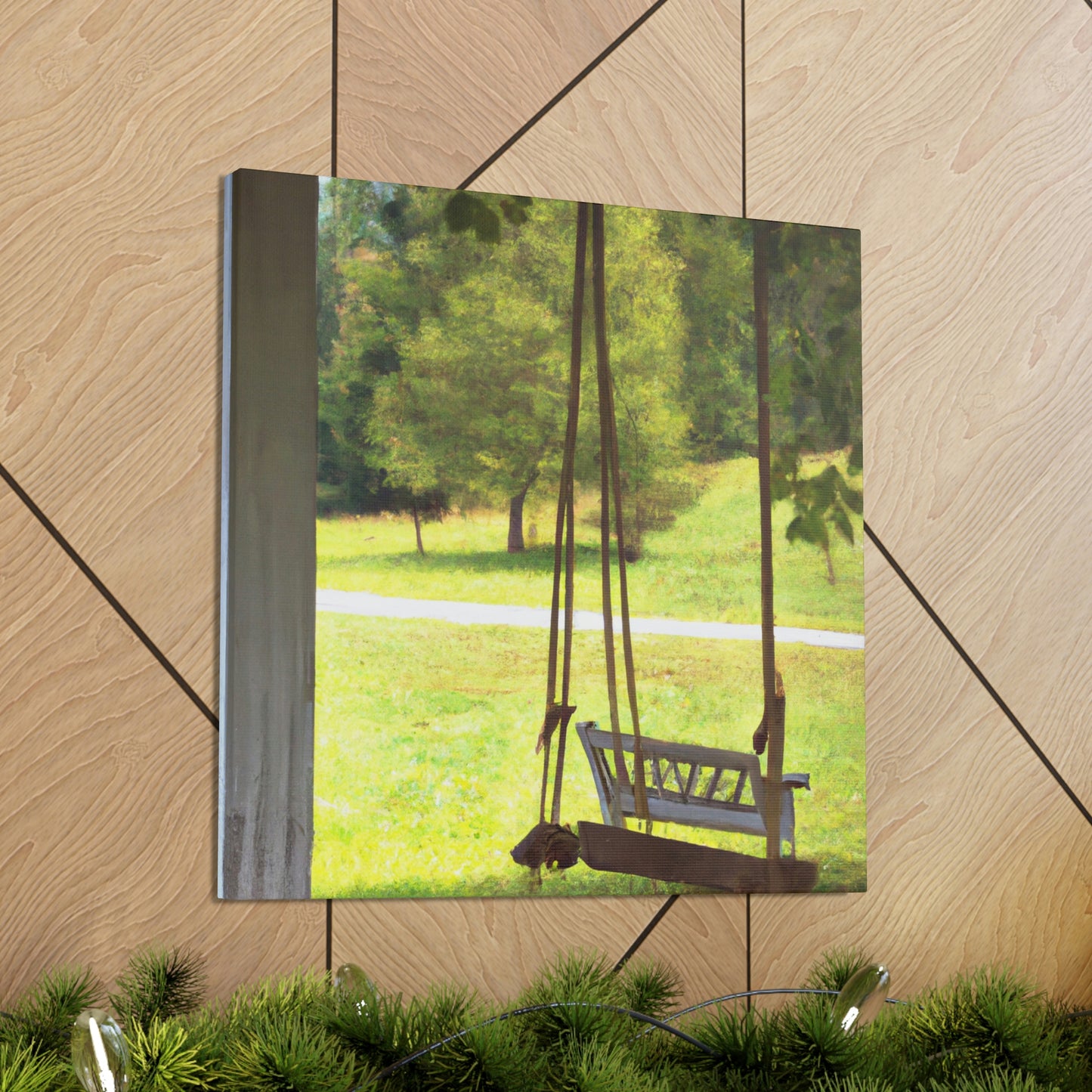 "Swinging on the Porch" - Canvas