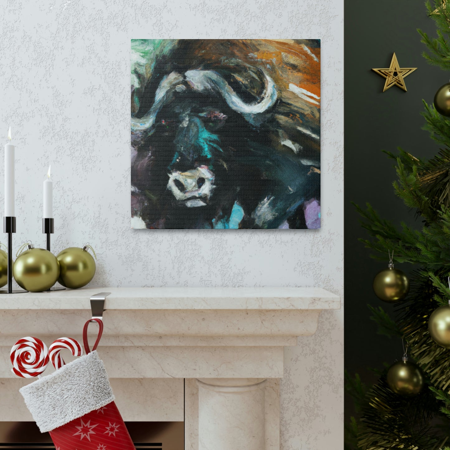 "Musk Ox Expressionism" - Canvas