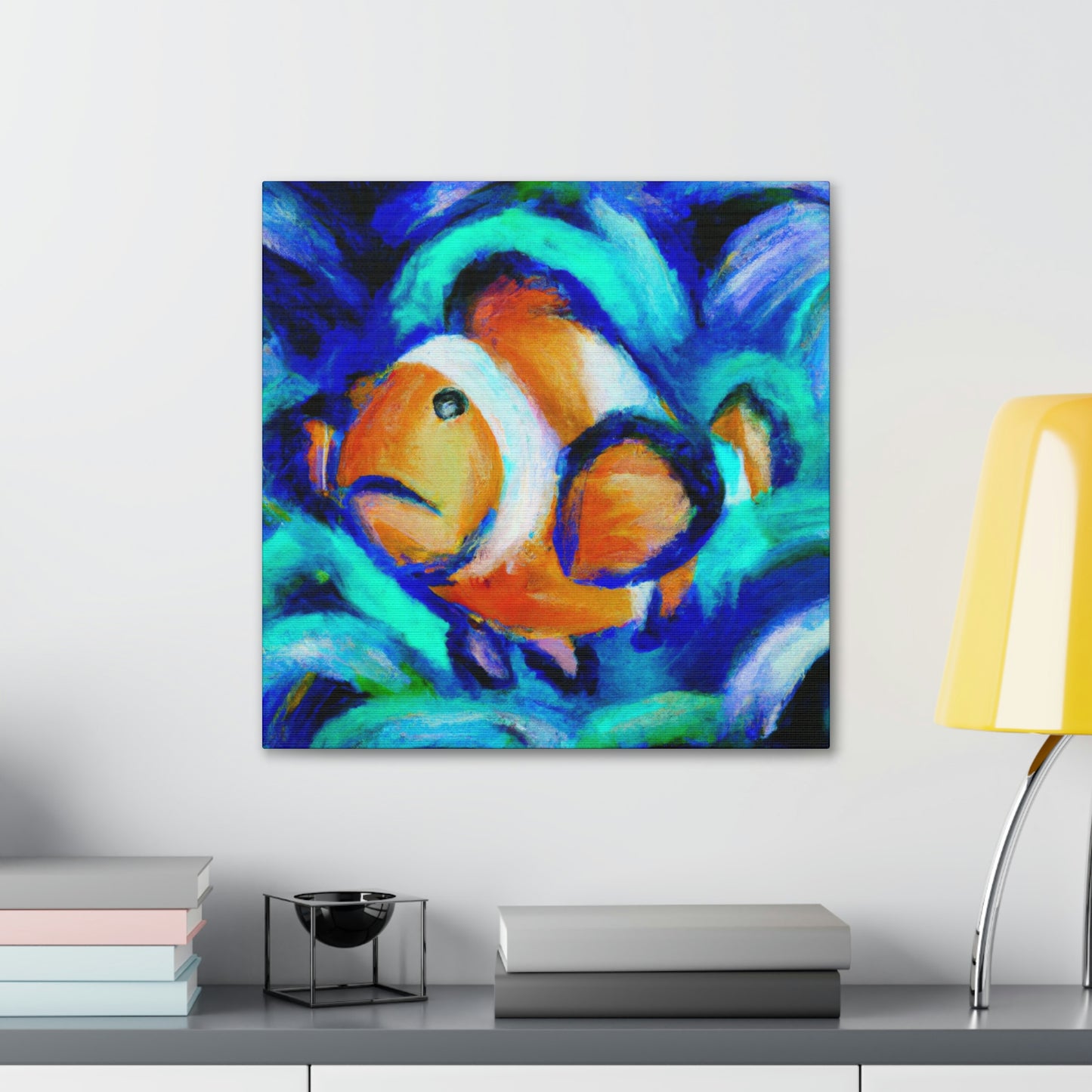 Clownfish in Expressionism - Canvas