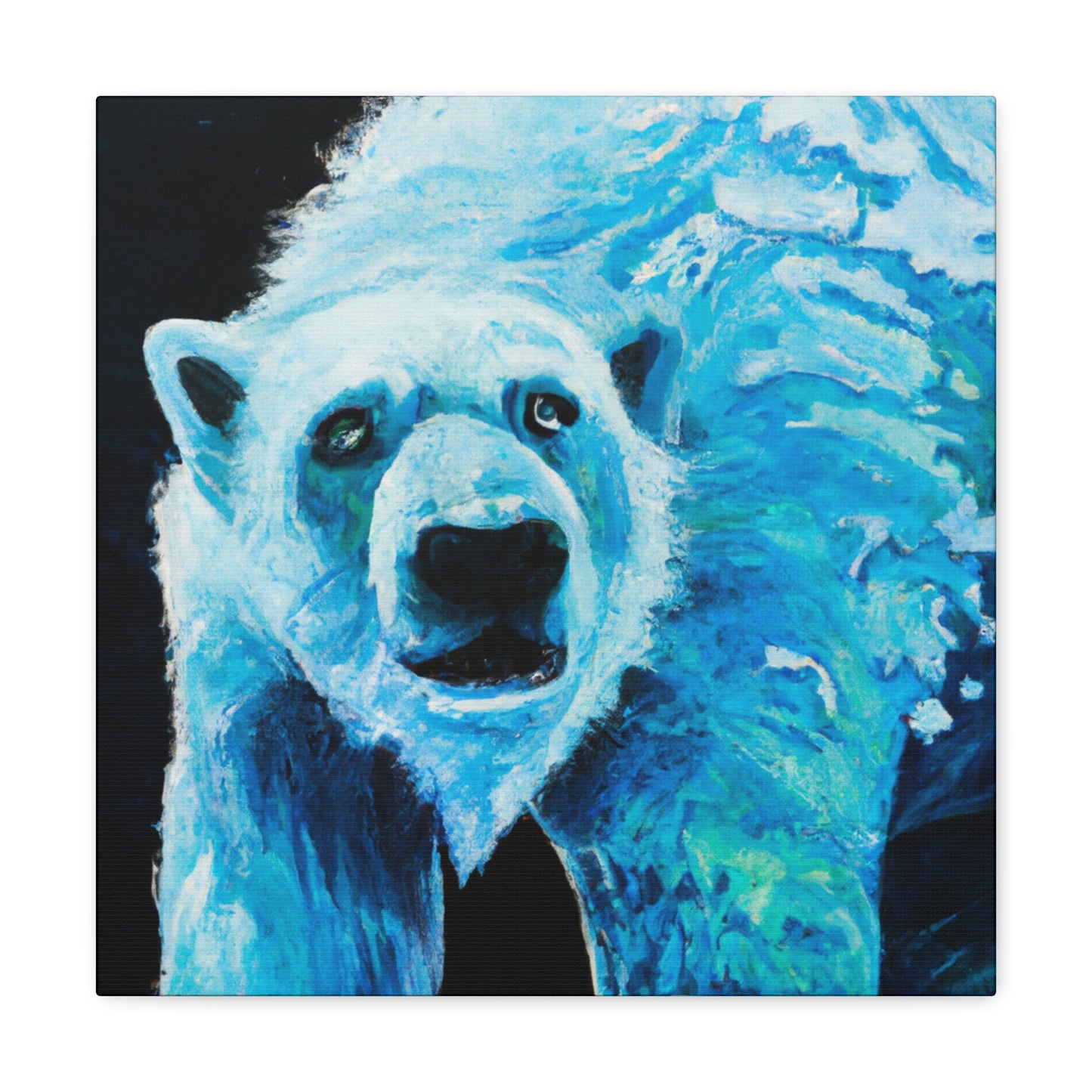 Polar Bear's Embrace - Canvas