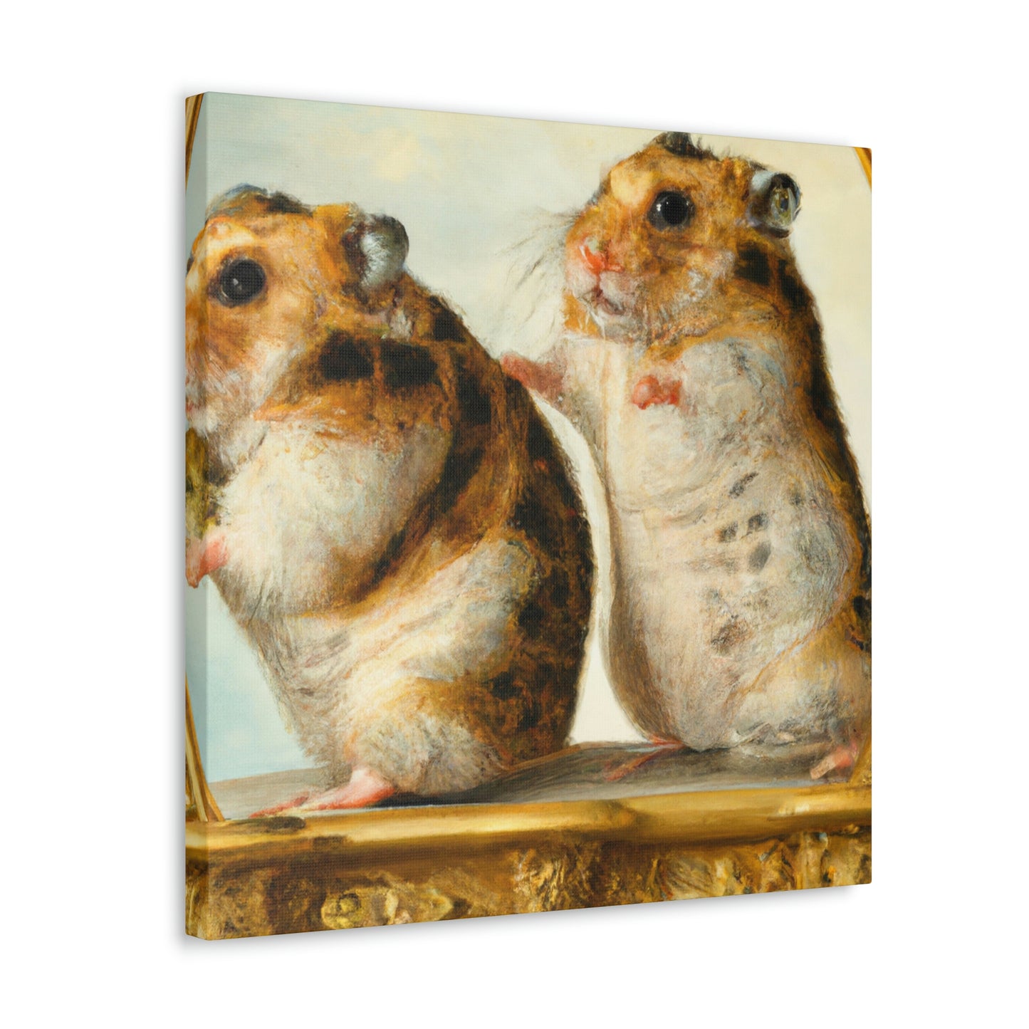 "Hamsters in Baroque". - Canvas