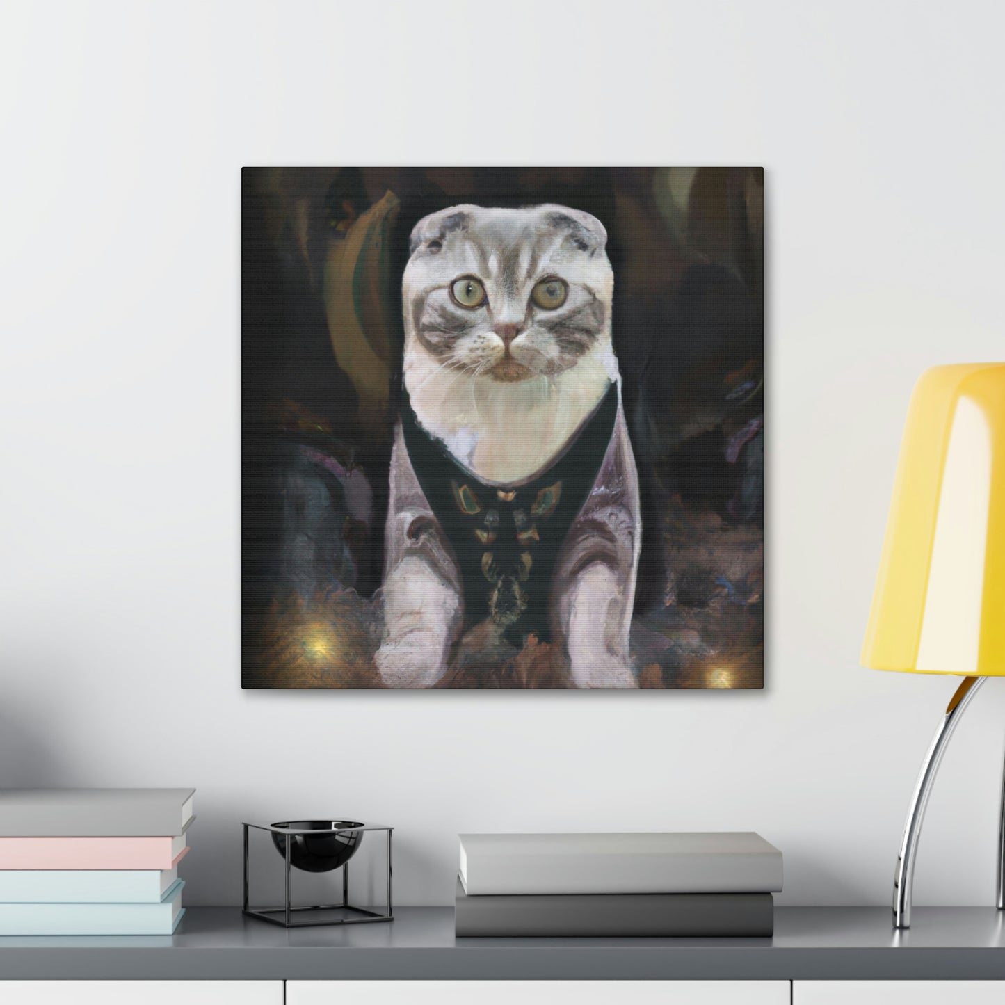 Feline Art Deco Splendor - Canvas