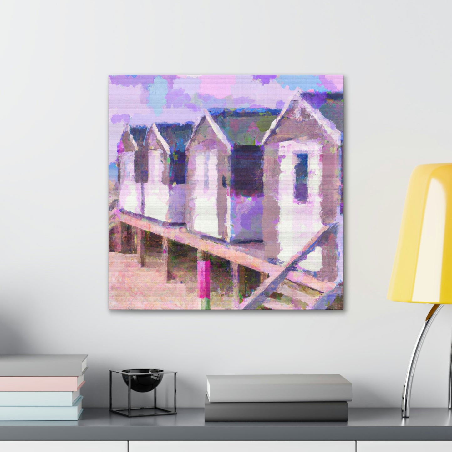 "Beach Cottages Dreaming" - Canvas