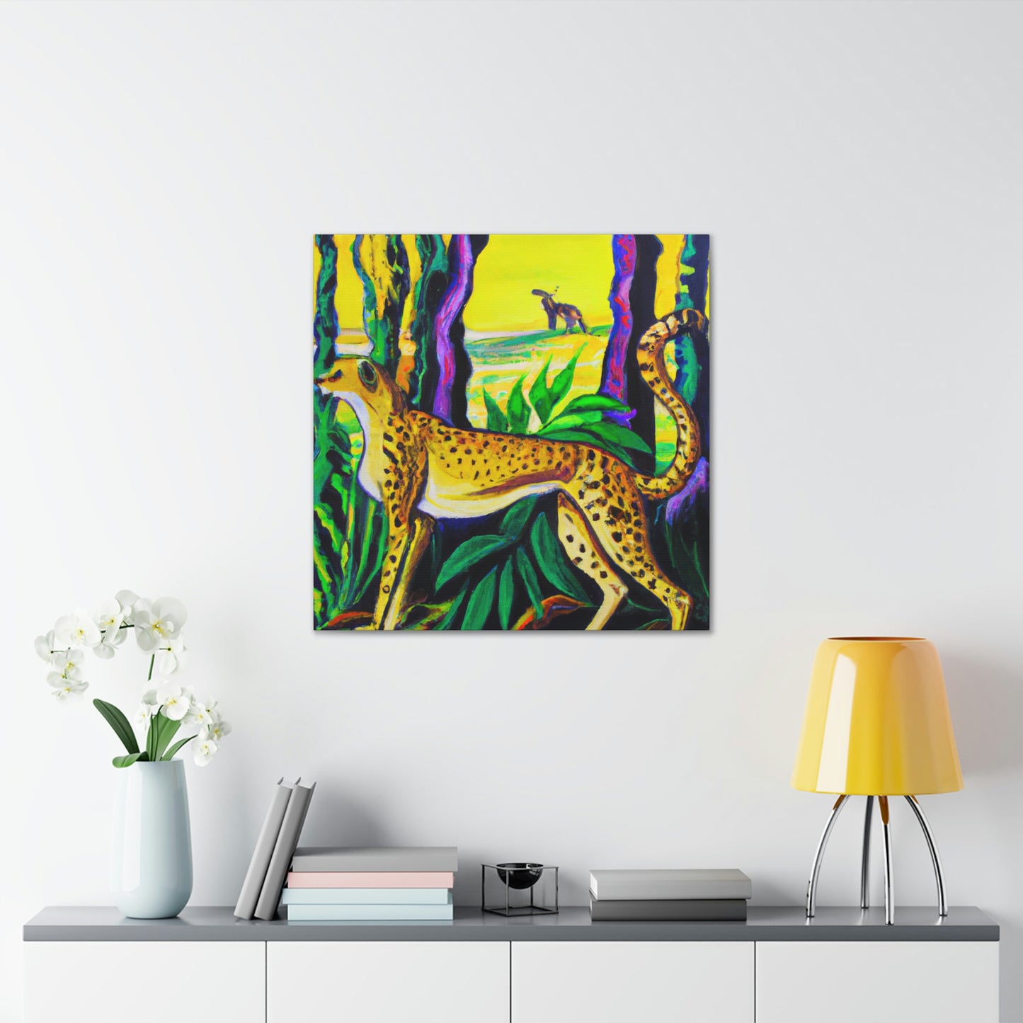 "Cheetah's Jazz Roar" - Canvas