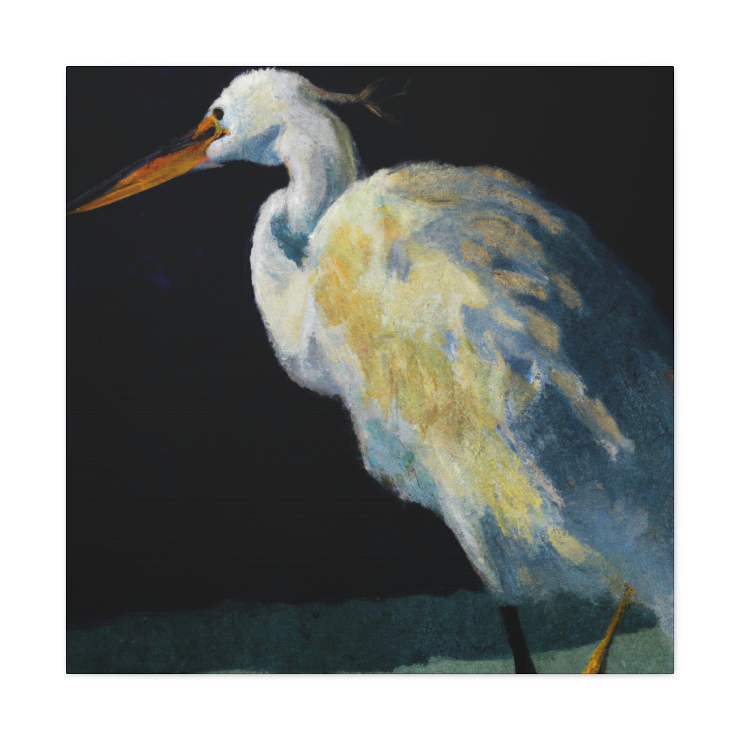 Snowy Egret Serenity - Canvas