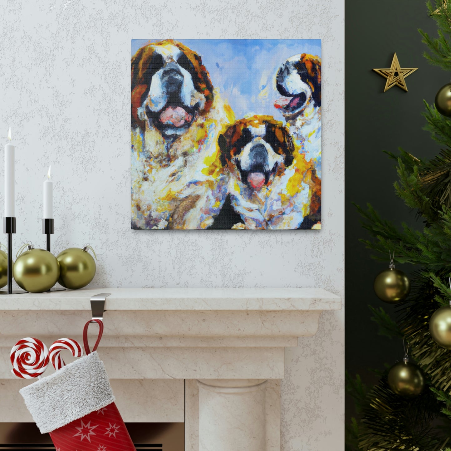 Saint Bernard's Majesty - Canvas