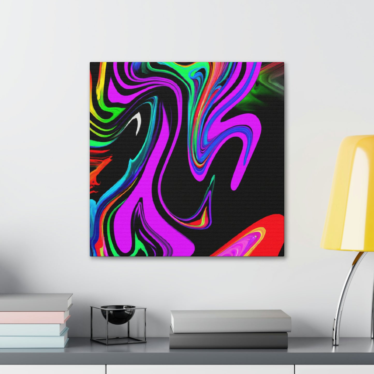 "Flowing Fire Stormscape" - Canvas