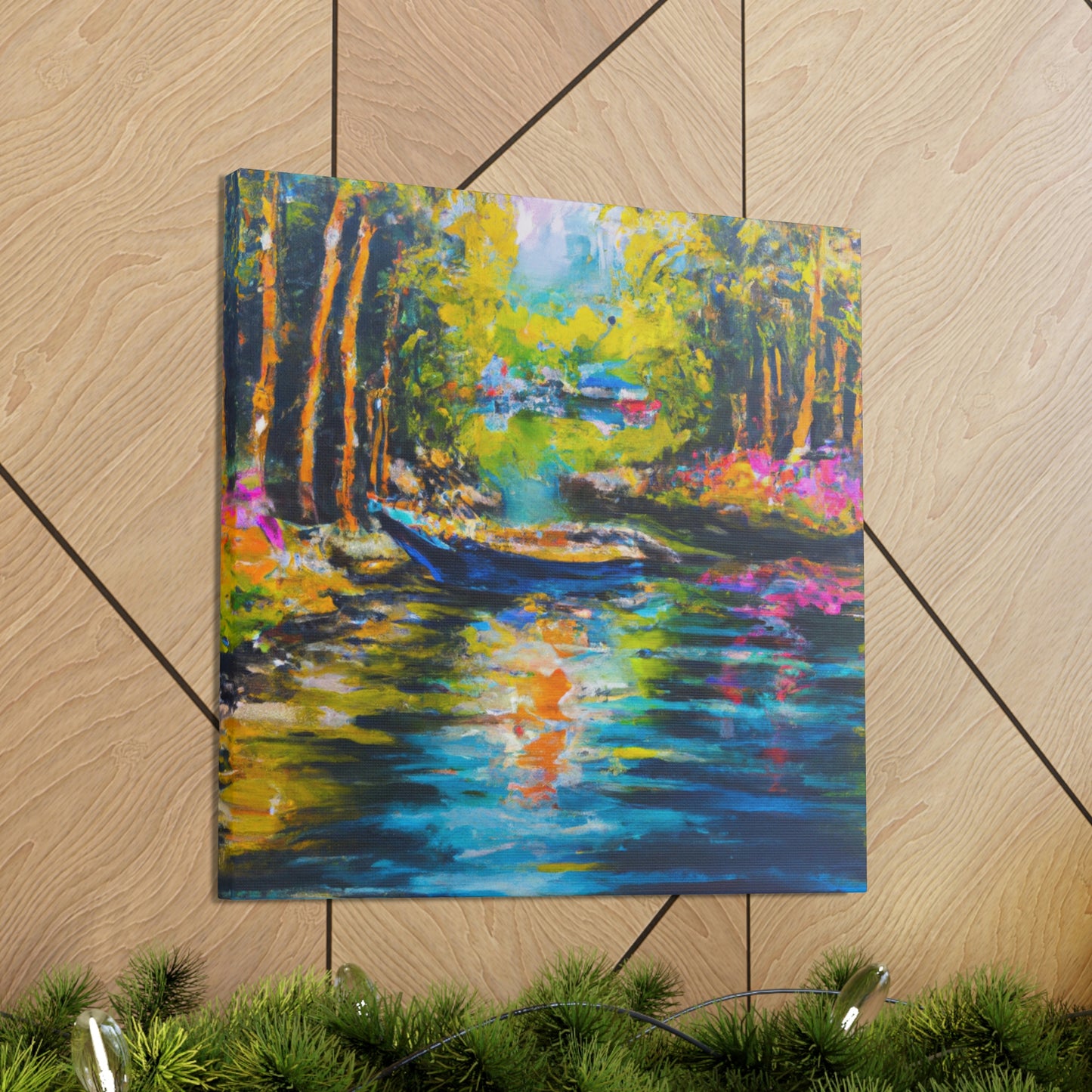 "Sunlit Countryside Bliss" - Canvas