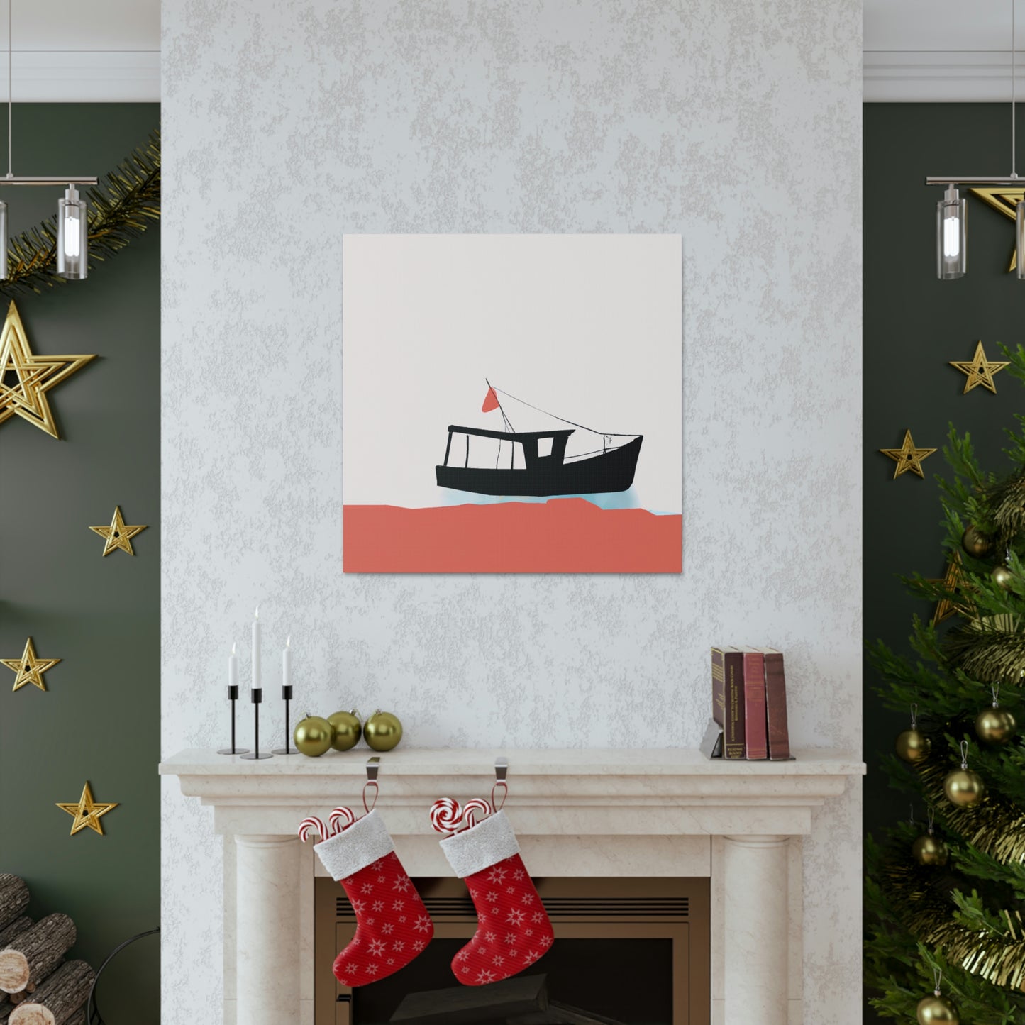 Fishing Boat Minimalism - Canvas