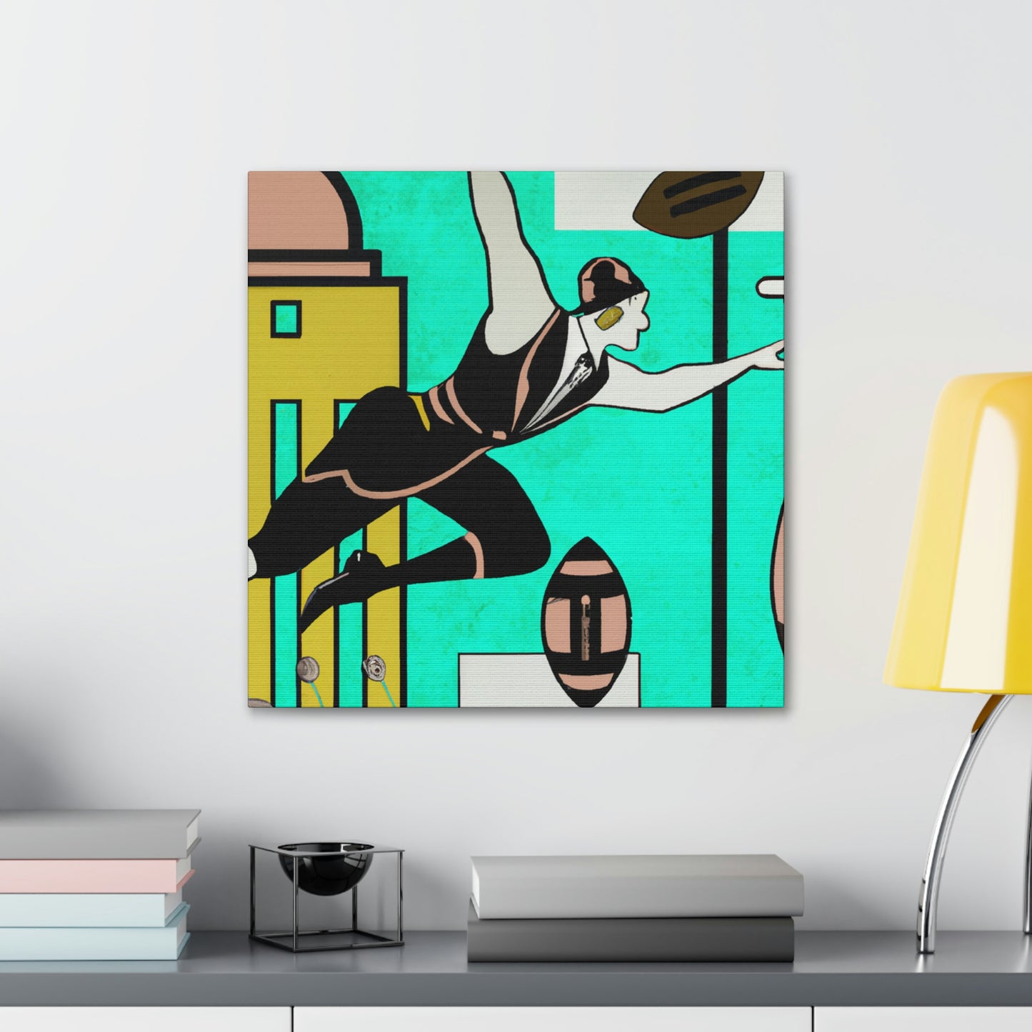 "Football in Motion Opulence" - Canvas