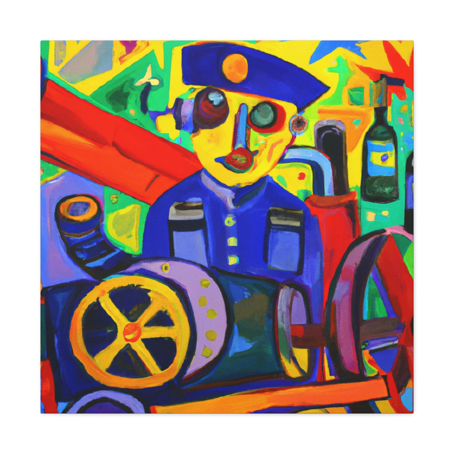 Mechanic in Flamboyance - Canvas