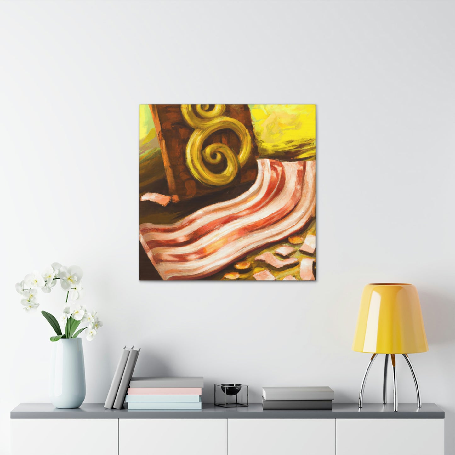 "Bacon In Steampunk Times" - Canvas