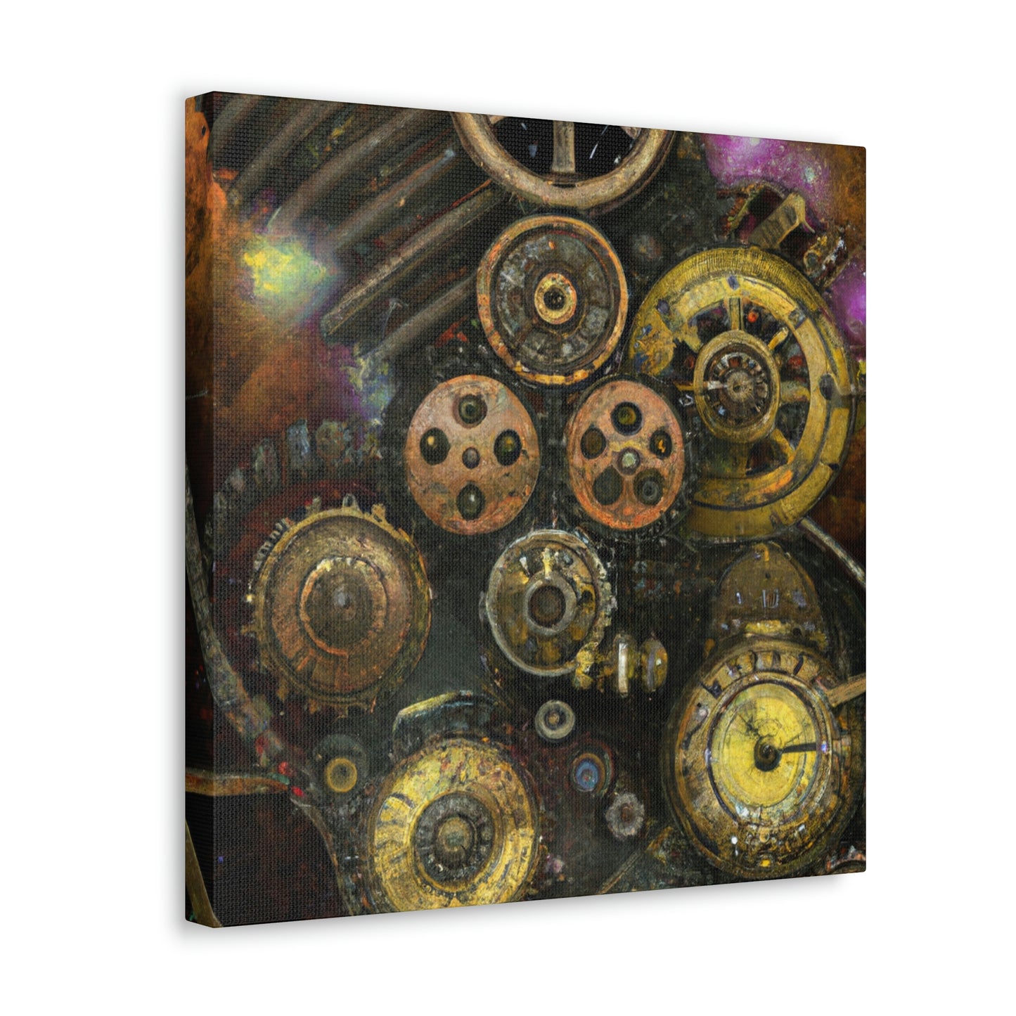 "Star Cluster Steampunk Wonder" - Canvas