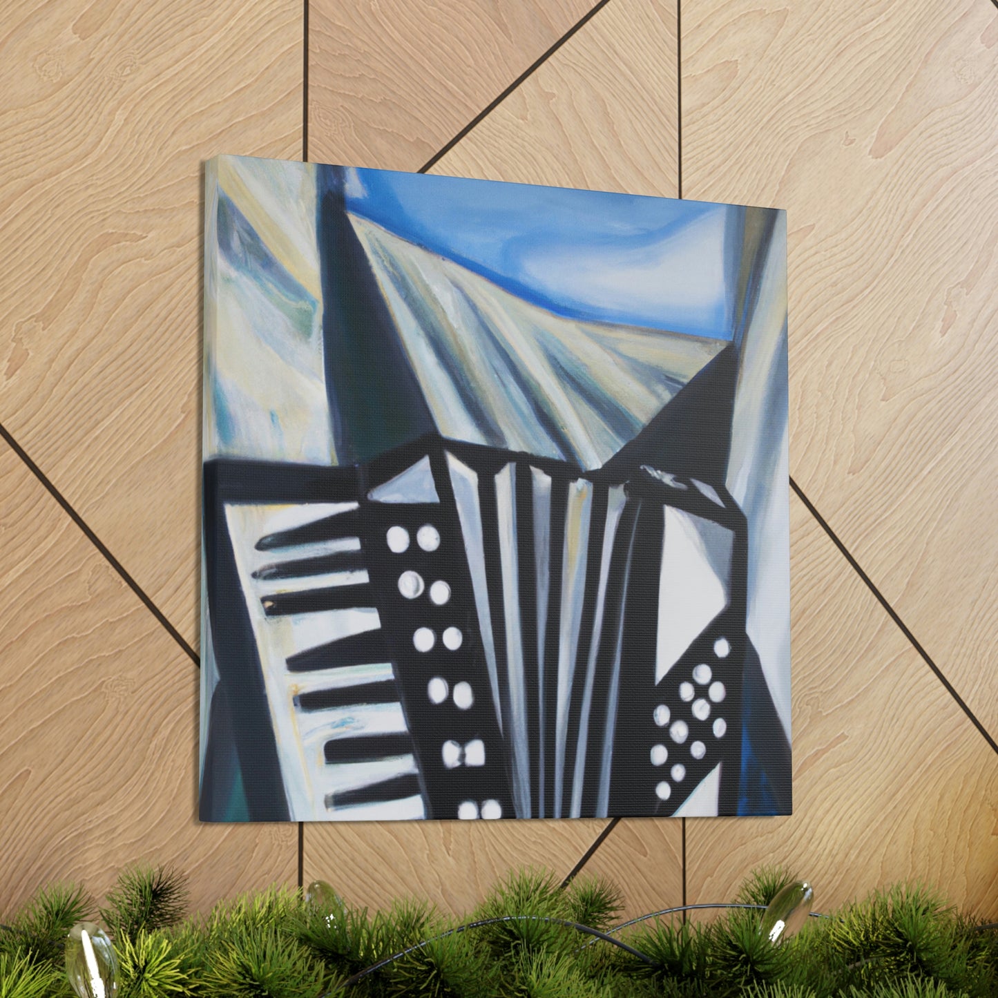 Accordion in Expressionism - Canvas