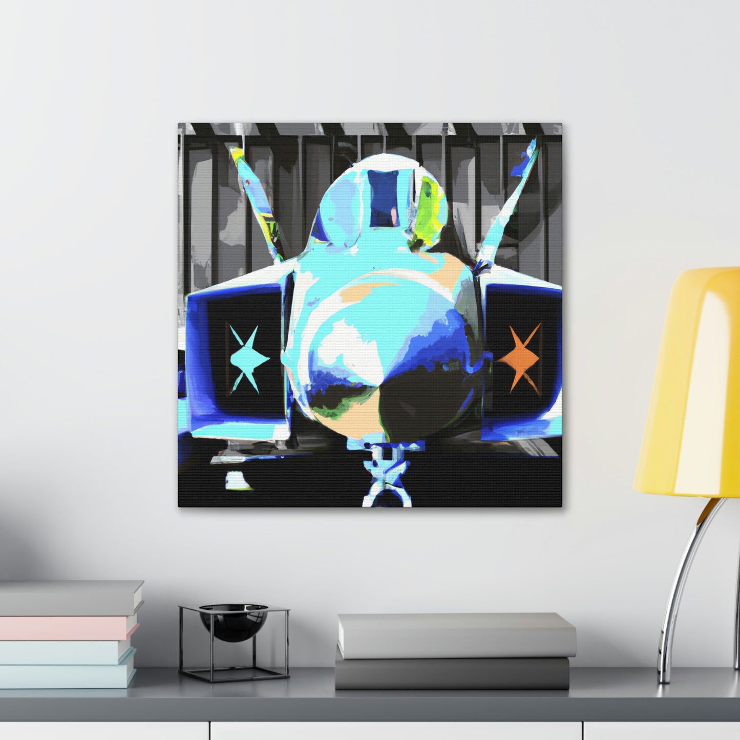 Fighter Jet Pop Art - Canvas