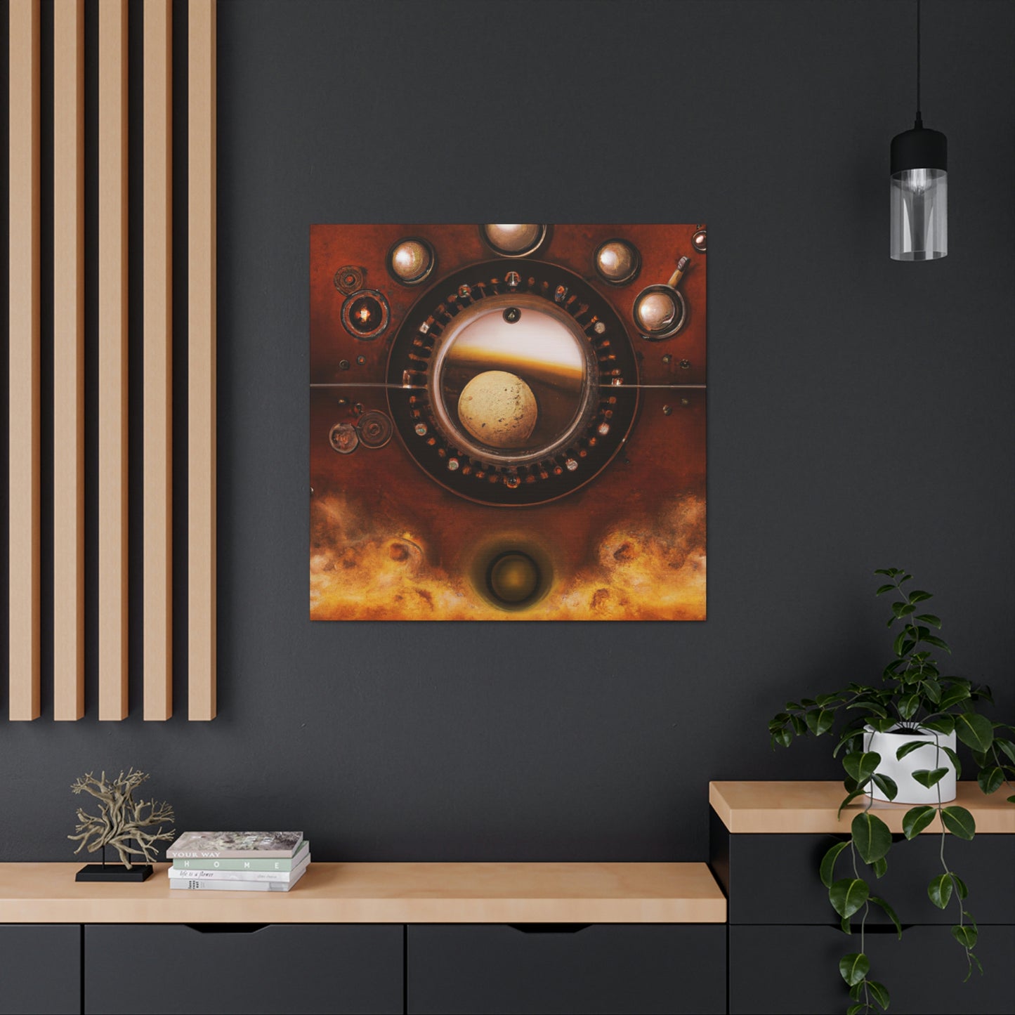 Mars of Clockwork Clock - Canvas