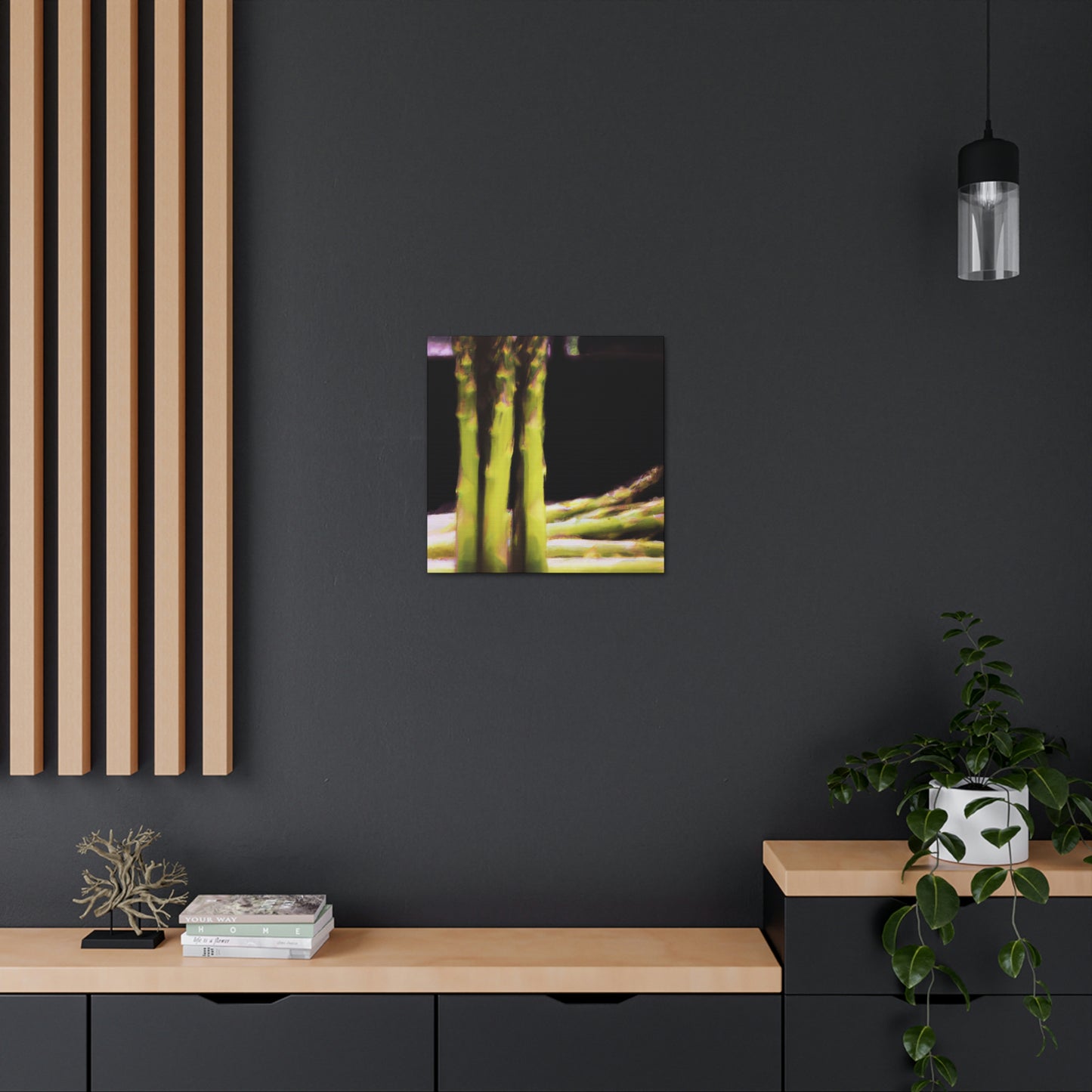 "Asparagus Aesthetic Abstract" - Canvas