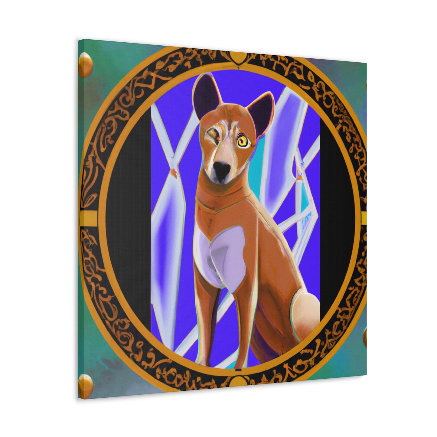 "Dhole's Deco Gleam" - Canvas