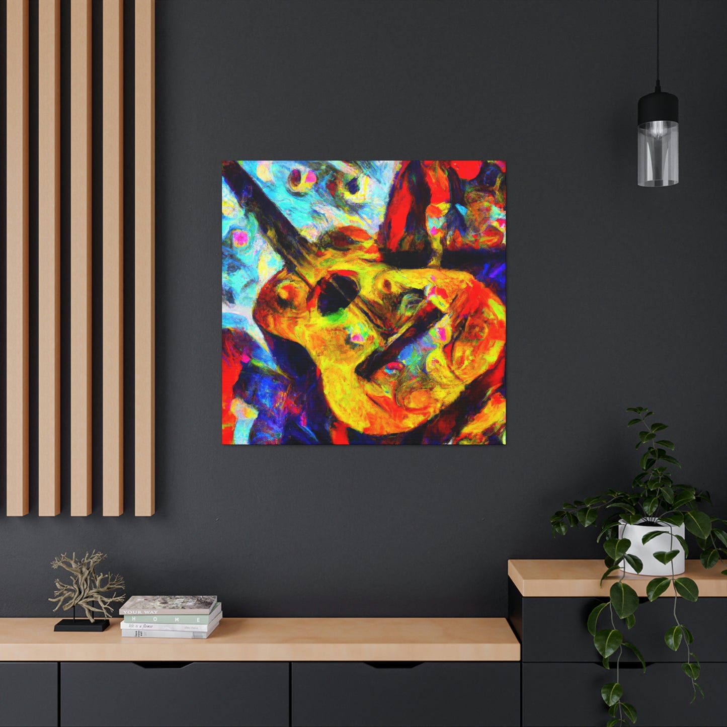 "Guitar Strummed Harmony" - Canvas