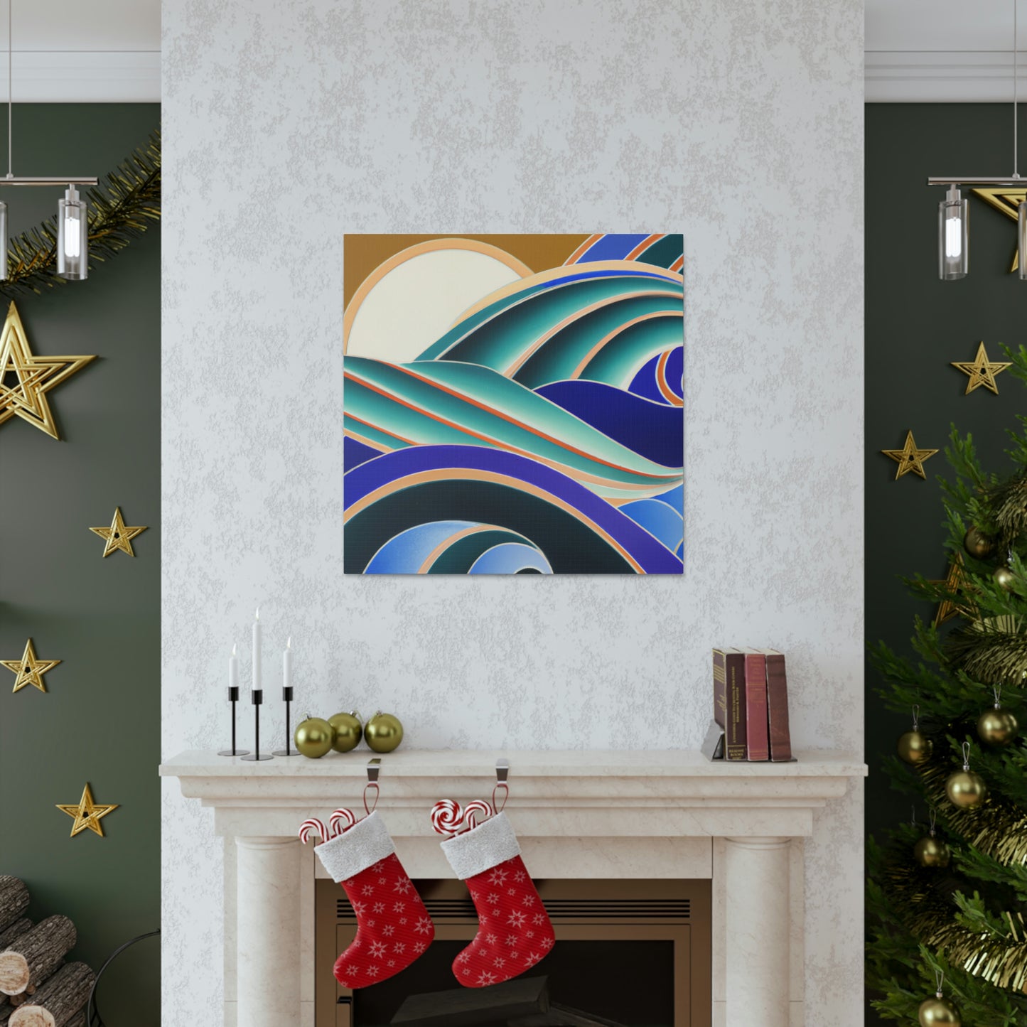 Glimmering Sea Swells - Canvas