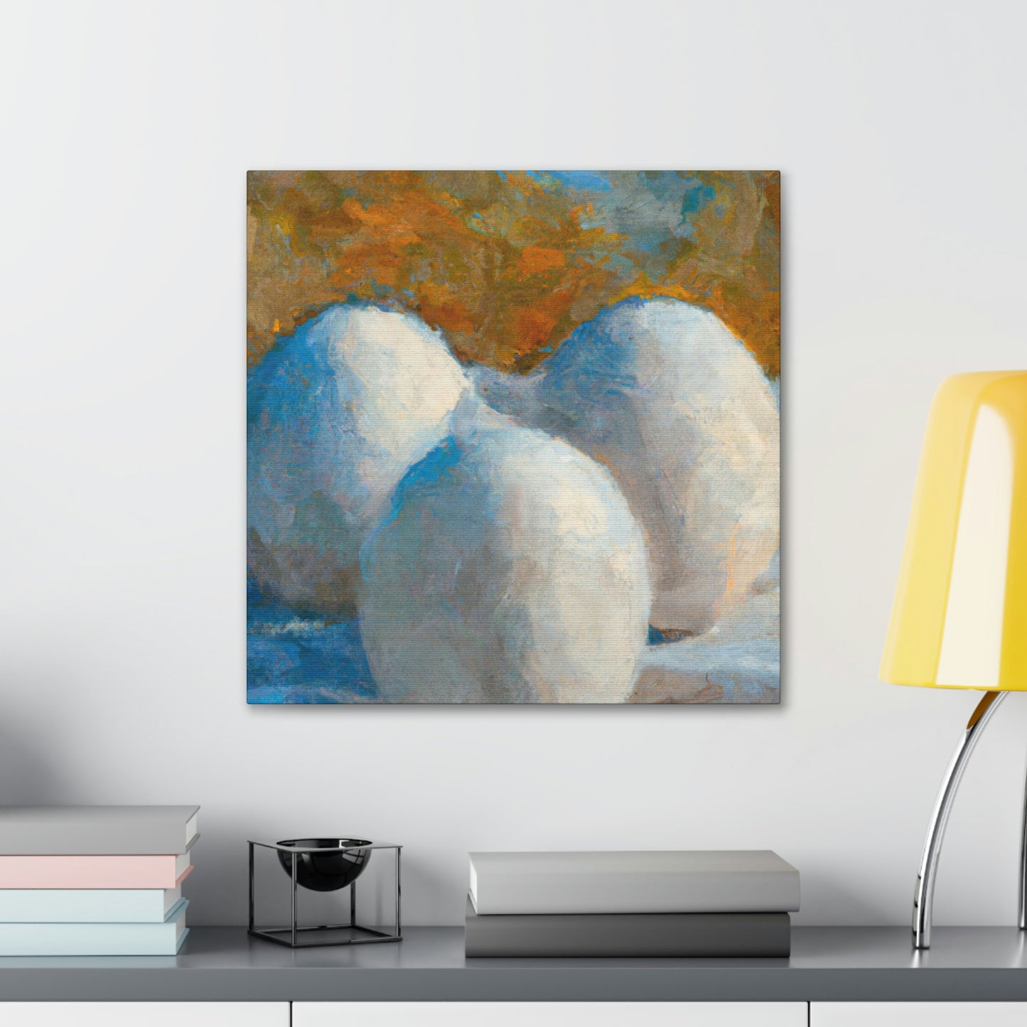 "Eggs in Celestial Bloom" - Canvas