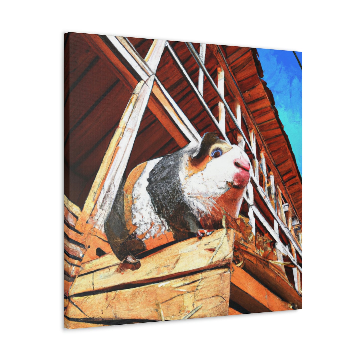 Guinea Pig Graffiti Art - Canvas