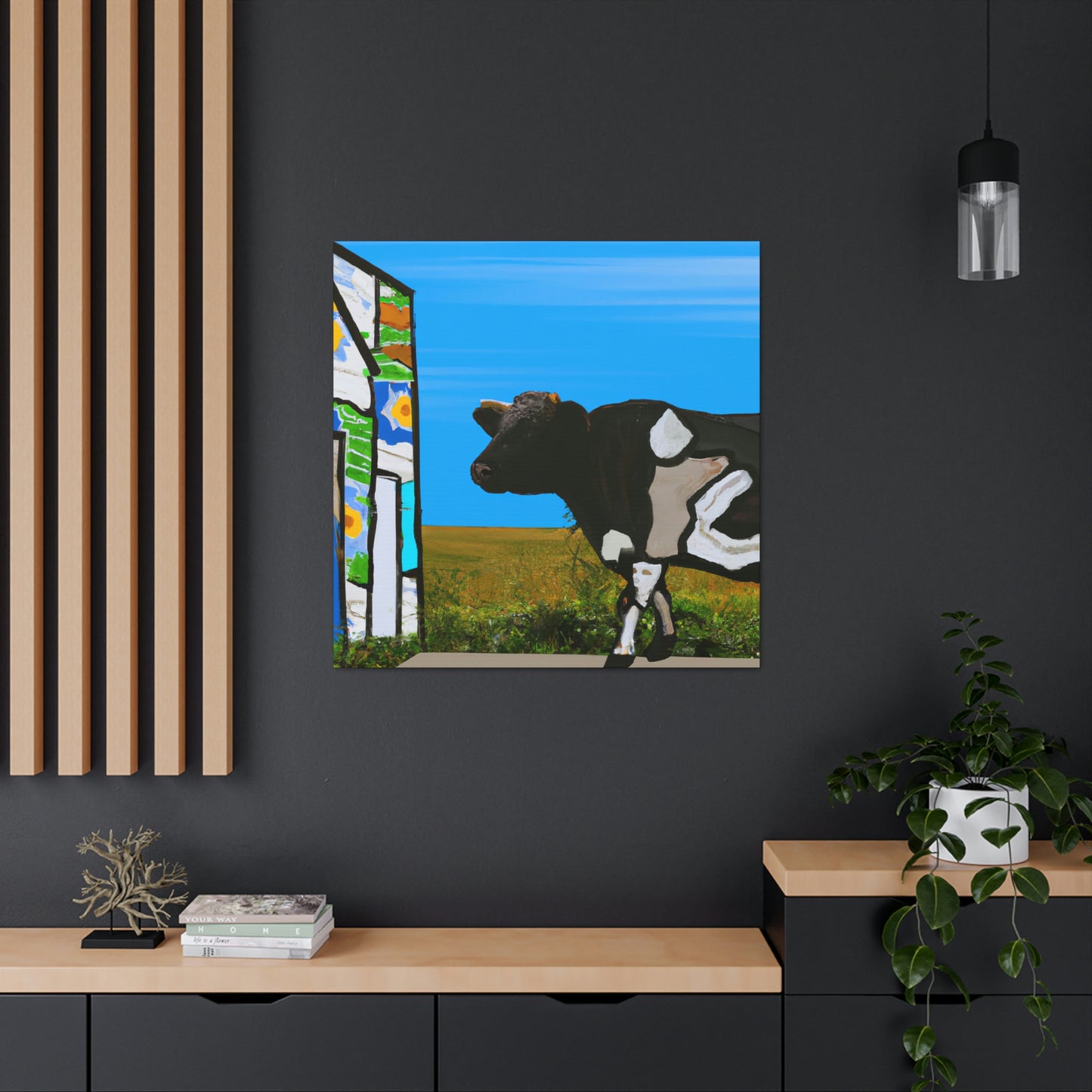 Calf in Pasturesm - Canvas