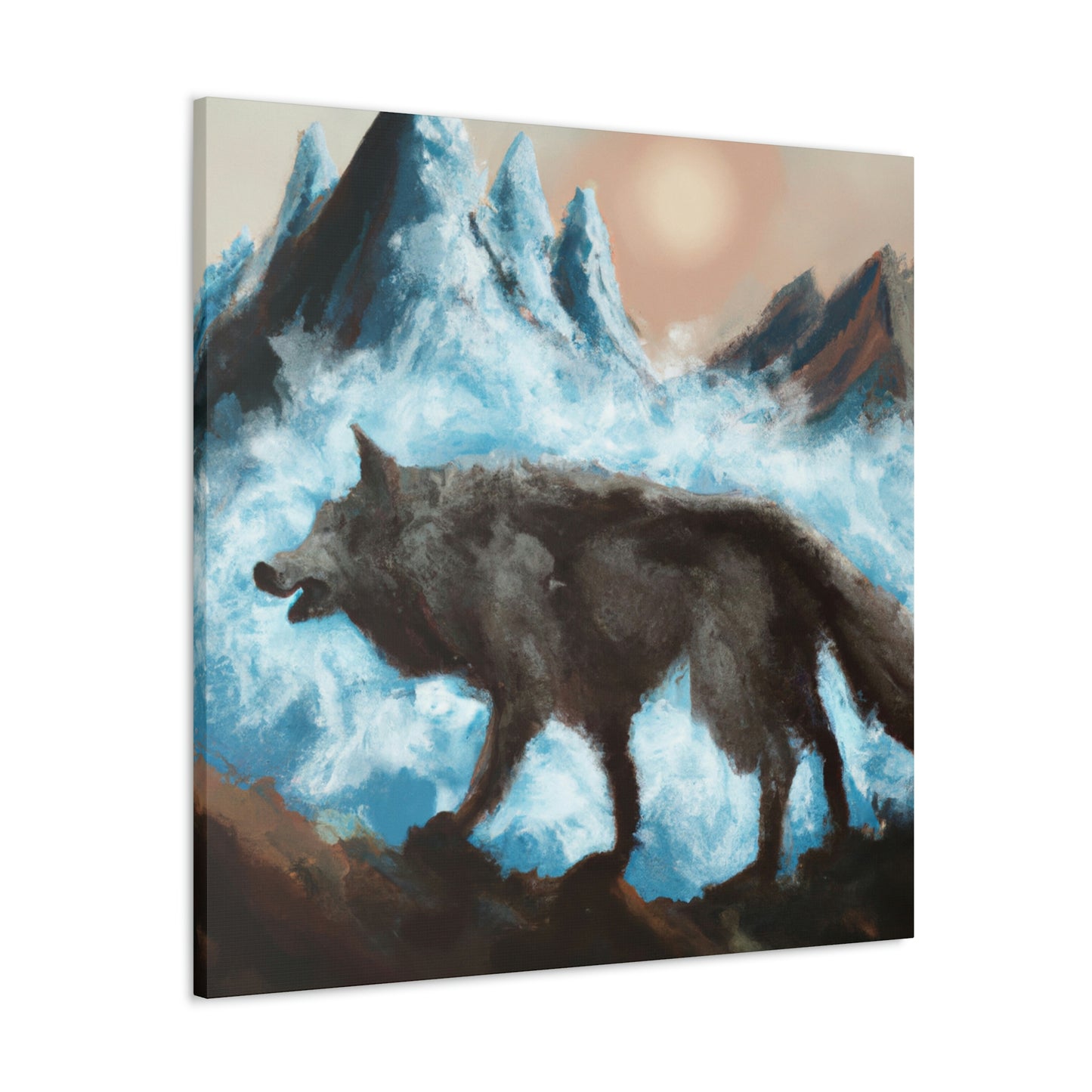 "Wolf Staring Majesty" - Canvas