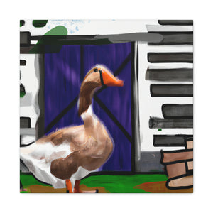 Goose in Flight, - Canvas