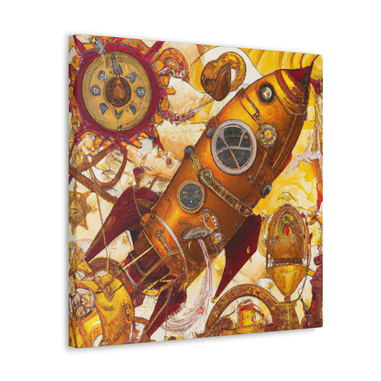 "Space Shuttle Steampunk Dream" - Canvas