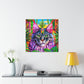 "Cat in Art Deco" - Canvas