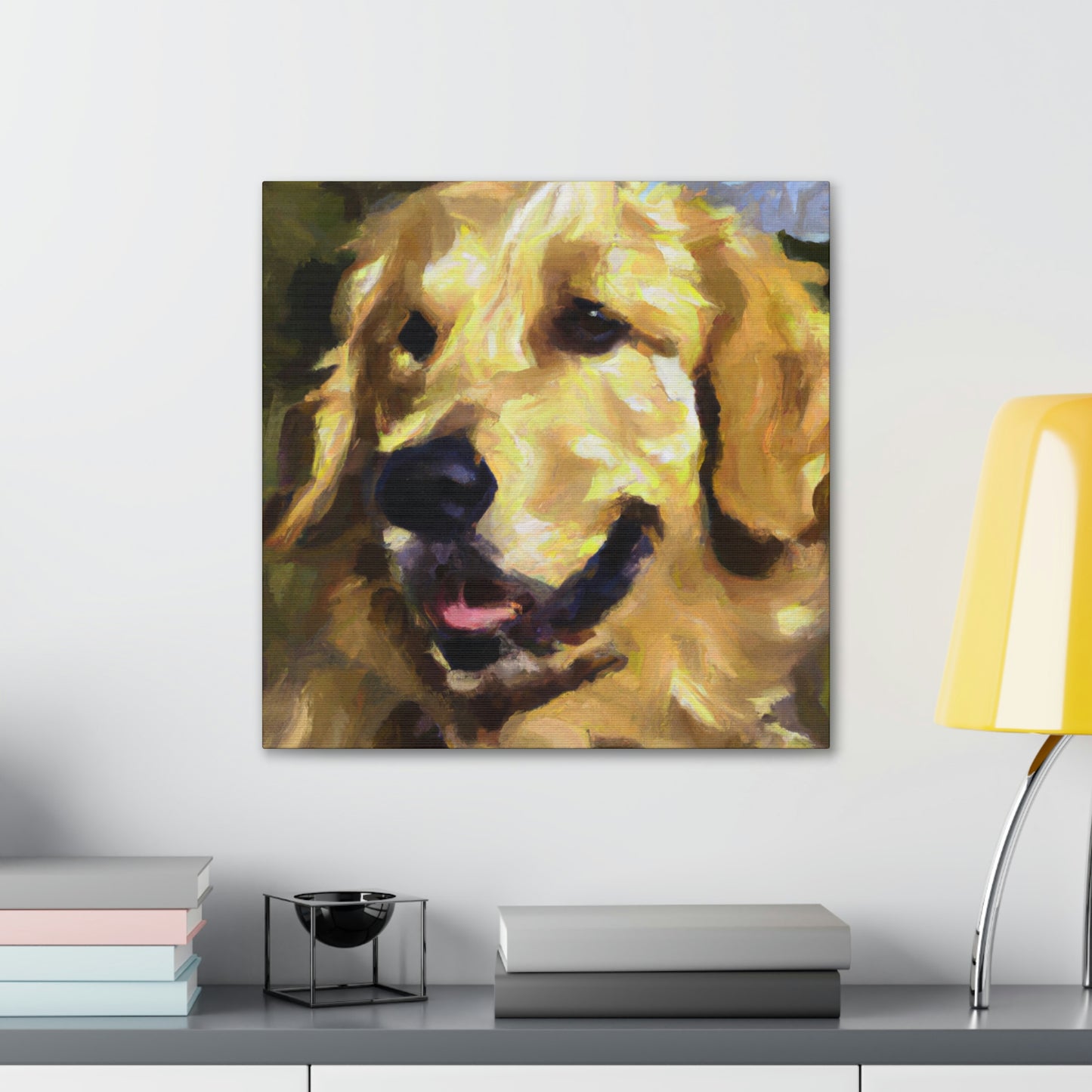 Golden Retriever Surrealism - Canvas