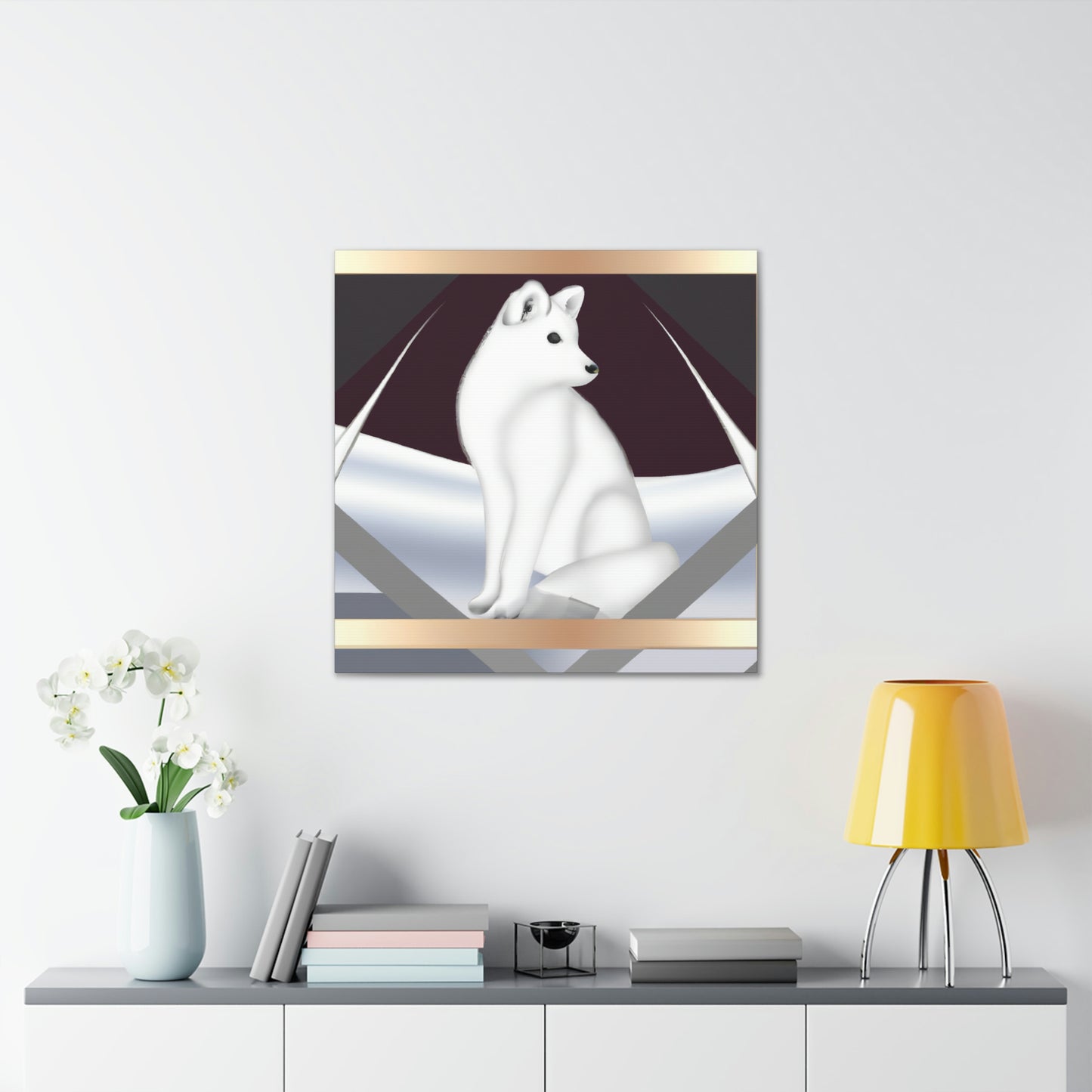 Frozen Fox Luster - Canvas