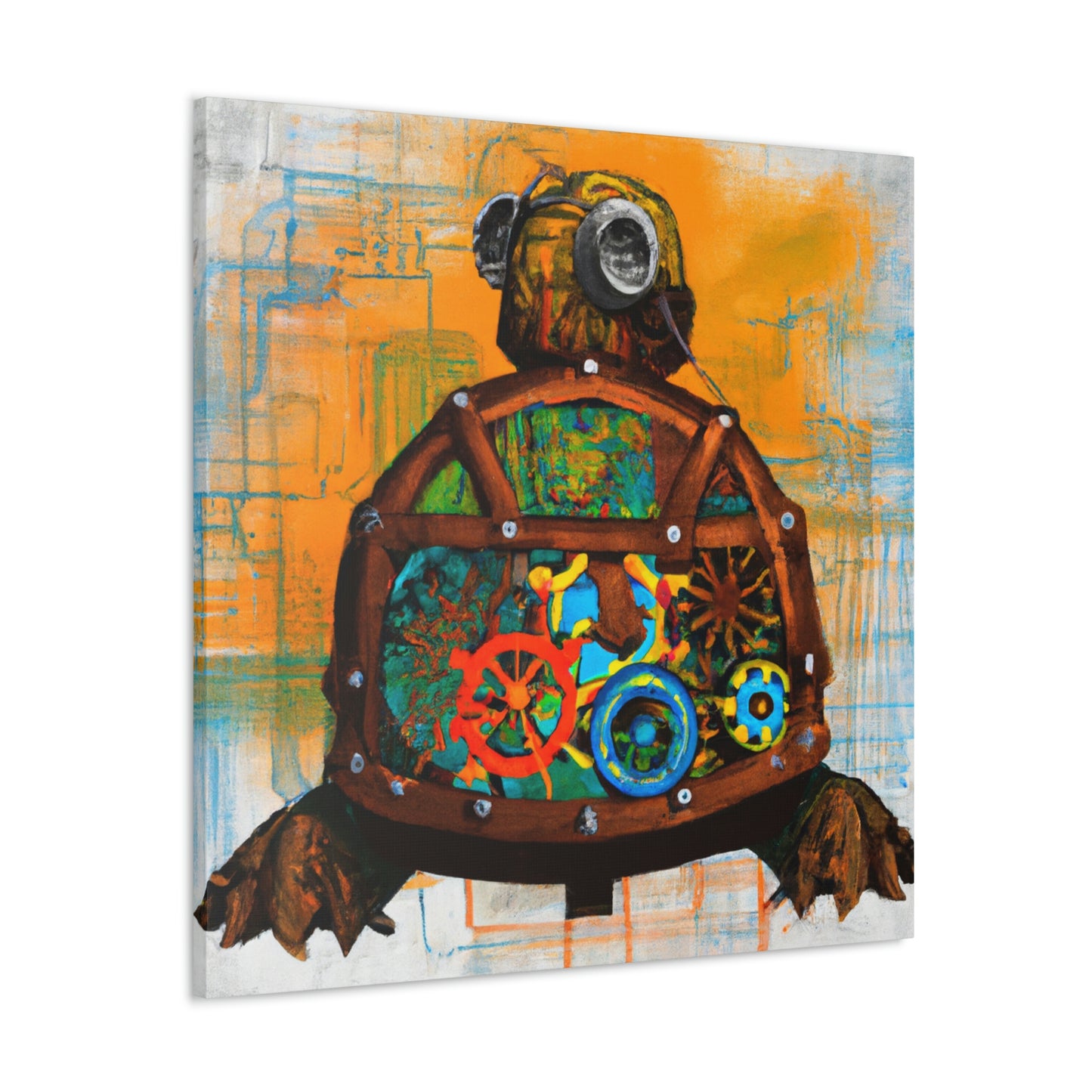 Sea Turtle Clockwork Dreams - Canvas