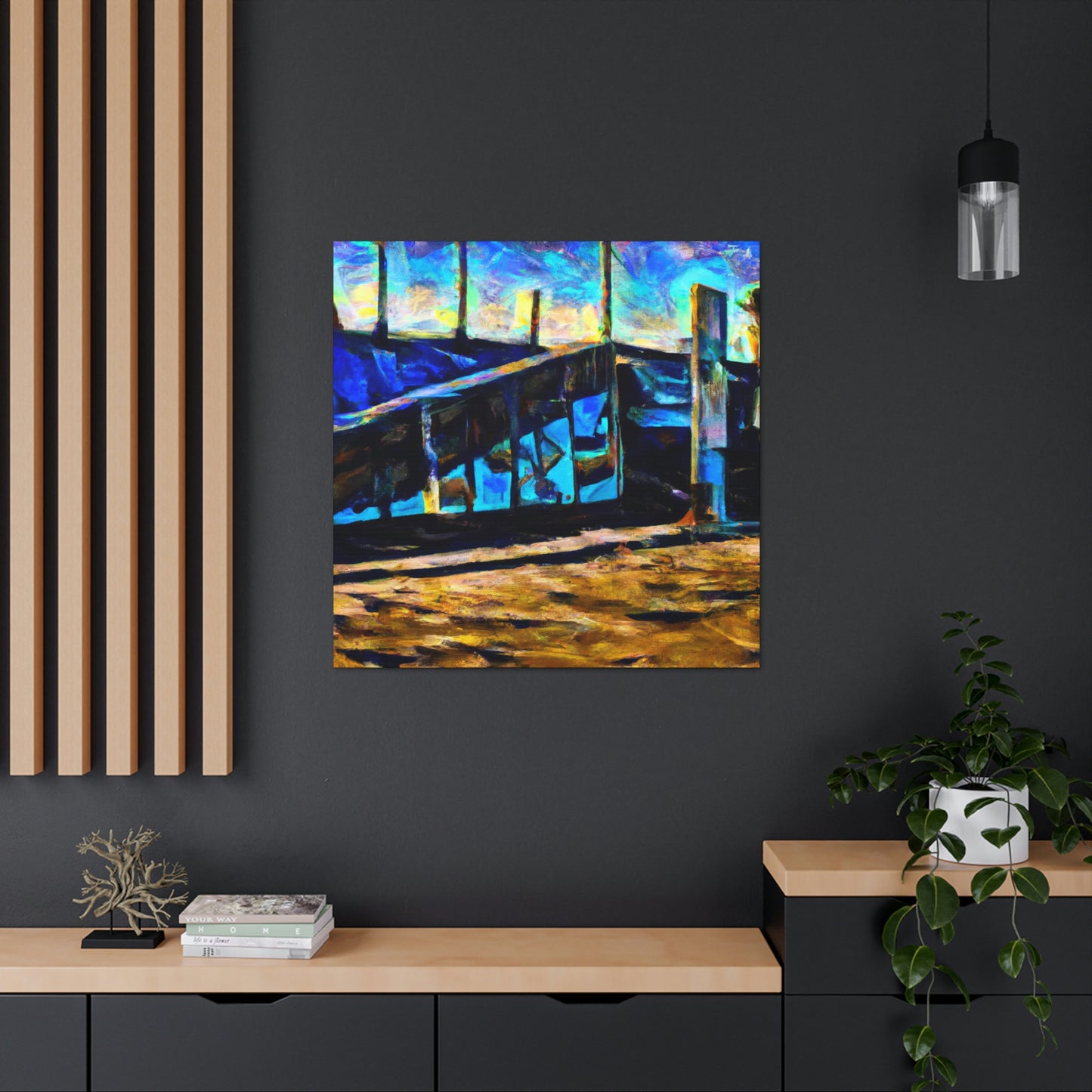 "Seawall at Sunrise" - Canvas