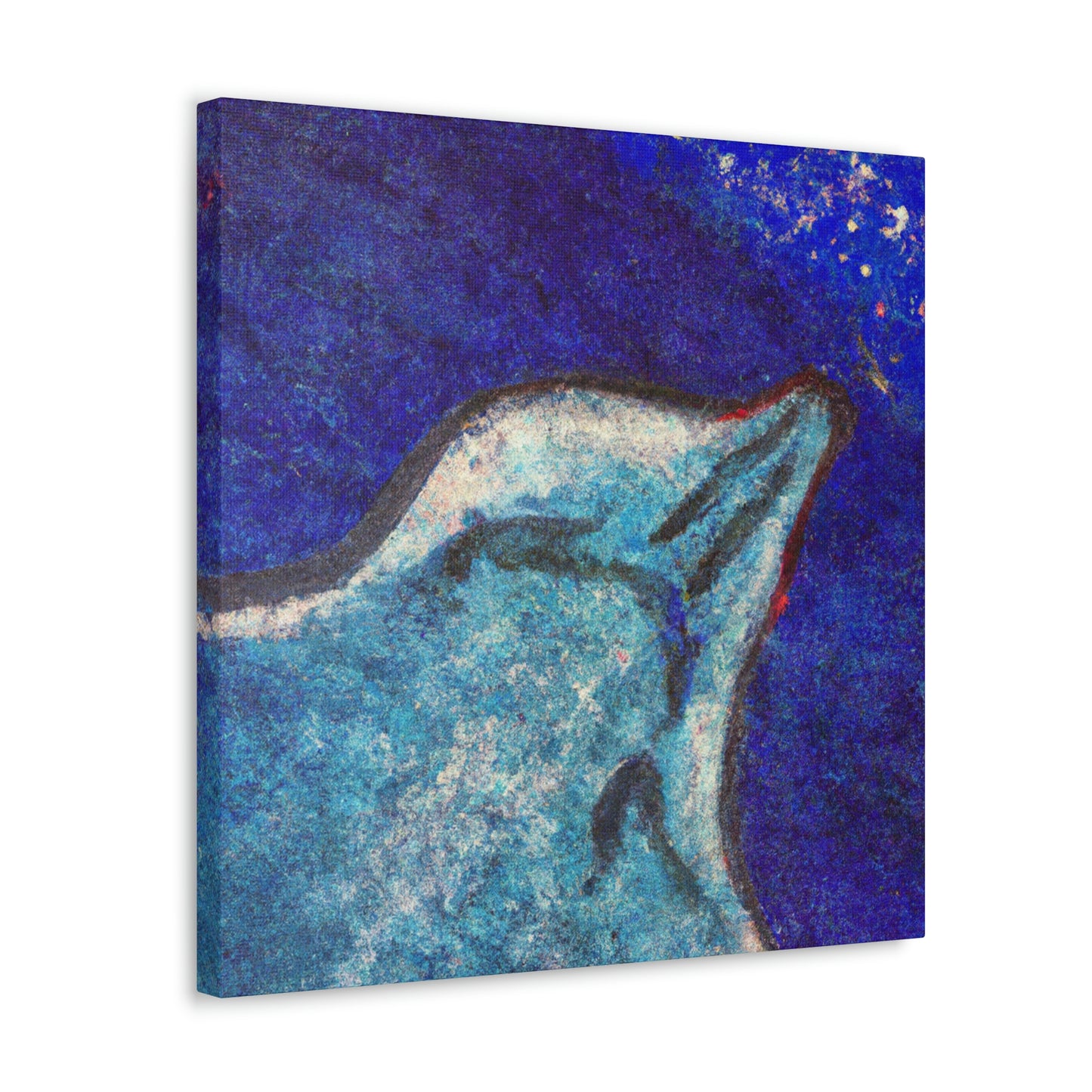 Stingray's Glistening Dance - Canvas