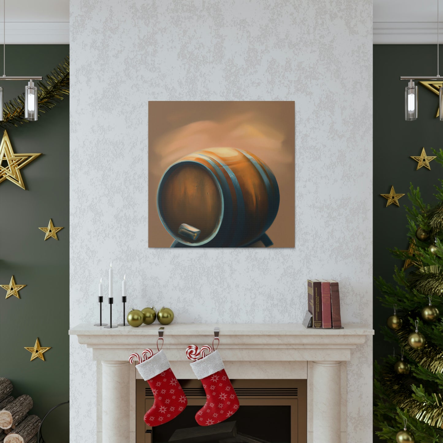 "Whiskey Barrel Ode" - Canvas